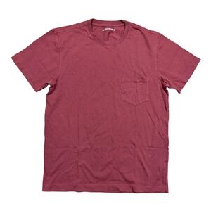 NWOT American Giant Men's Pocket Tee Small Burgundy Red Short SleeveT-Shirt